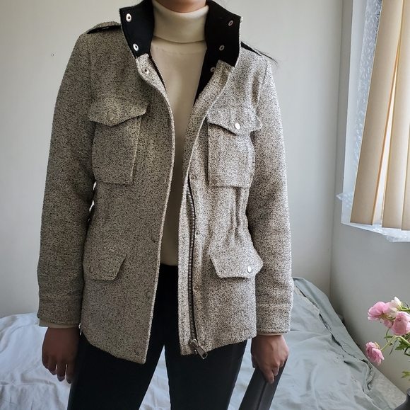 Club Monaco Jackets & Blazers - Club Monaco Grey Takina Utility Jacket